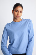 Essential Ls Boxy Tee - Cornflower Blue