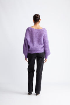 Milana LS Mohair Knit - Lilac