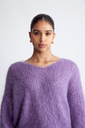 Milana LS Mohair Knit - Lilac