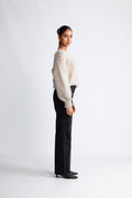Milana Ls Mohair Knit - Beige