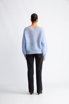 Milana LS Mohair Knit - Light Blue