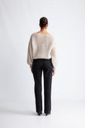 Milana Ls Mohair Knit - Beige