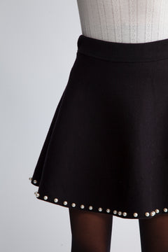 Yastucca Hmw Pearl Knit Skirt S. - Black