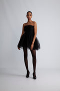 Swan Dress Short - Black