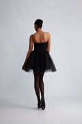 Swan Dress Short - Black