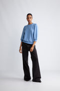 Tenny 3/4 Sweat Top - Cornflower Blue