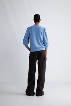 Tenny 3/4 Sweat Top - Cornflower Blue