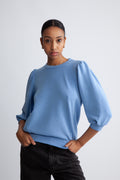 Tenny 3/4 Sweat Top - Cornflower Blue