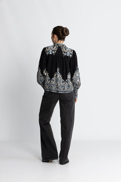 Yasbirma Ls Shirt - Black Birma Print