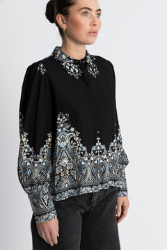 Yasbirma Ls Shirt - Black Birma Print