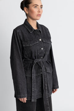 Harper Ls Denim Jacket - Black