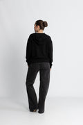Ima Q Icon Hood Sweatshirt - Black