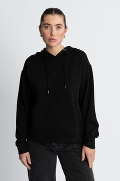Ima Q Icon Hood Sweatshirt - Black