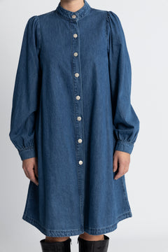 Elena Shirt Dress - Mid Blue Wash