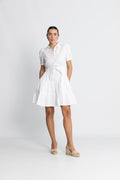 Aurora Dress - Sugar White Poplin