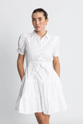 Aurora Dress - Sugar White Poplin