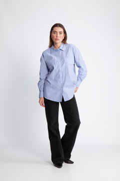 ParinazPW SH - Amparo Blue Stripe