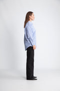 ParinazPW SH - Amparo Blue Stripe