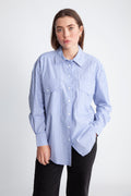 ParinazPW SH - Amparo Blue Stripe