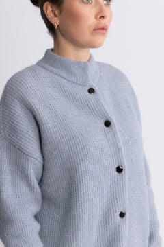 AlphaGZ Short Cardigan - Grey Blue Melange