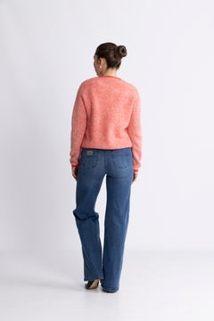 Eliza Nenaya Cardigan Stp - Flame S Egret