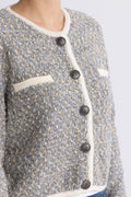 GZnalin Cardigan - Blue/White Structure