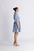 Linen Dress - Dusty Blue