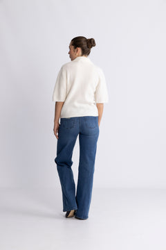 GZalpha Ss Polo Pullover - Ivory