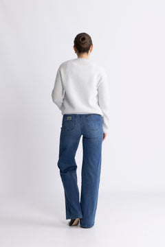 Eliza Nenaya Cardigan Stp - Skyway Egret