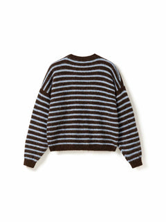 N-Mafalda Knit - Brown Blue Stripe