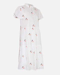 Elvyne Ss Emb Dress - Bright White