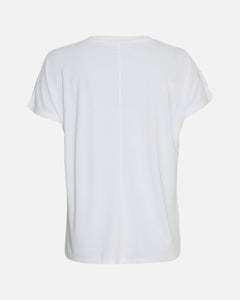 Fenya Modal V Neck Tee - Optical Snow