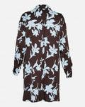 Irida Shirt Dress Aop - Chamb Blue Flw
