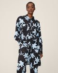 Irida Shirt Dress Aop - Chamb Blue Flw