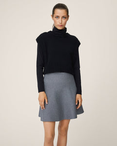Mercy East Skirt - Medium Grey Melange