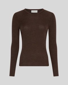 Criselle Avalina Rib Pullover - Hot Fudge Mel