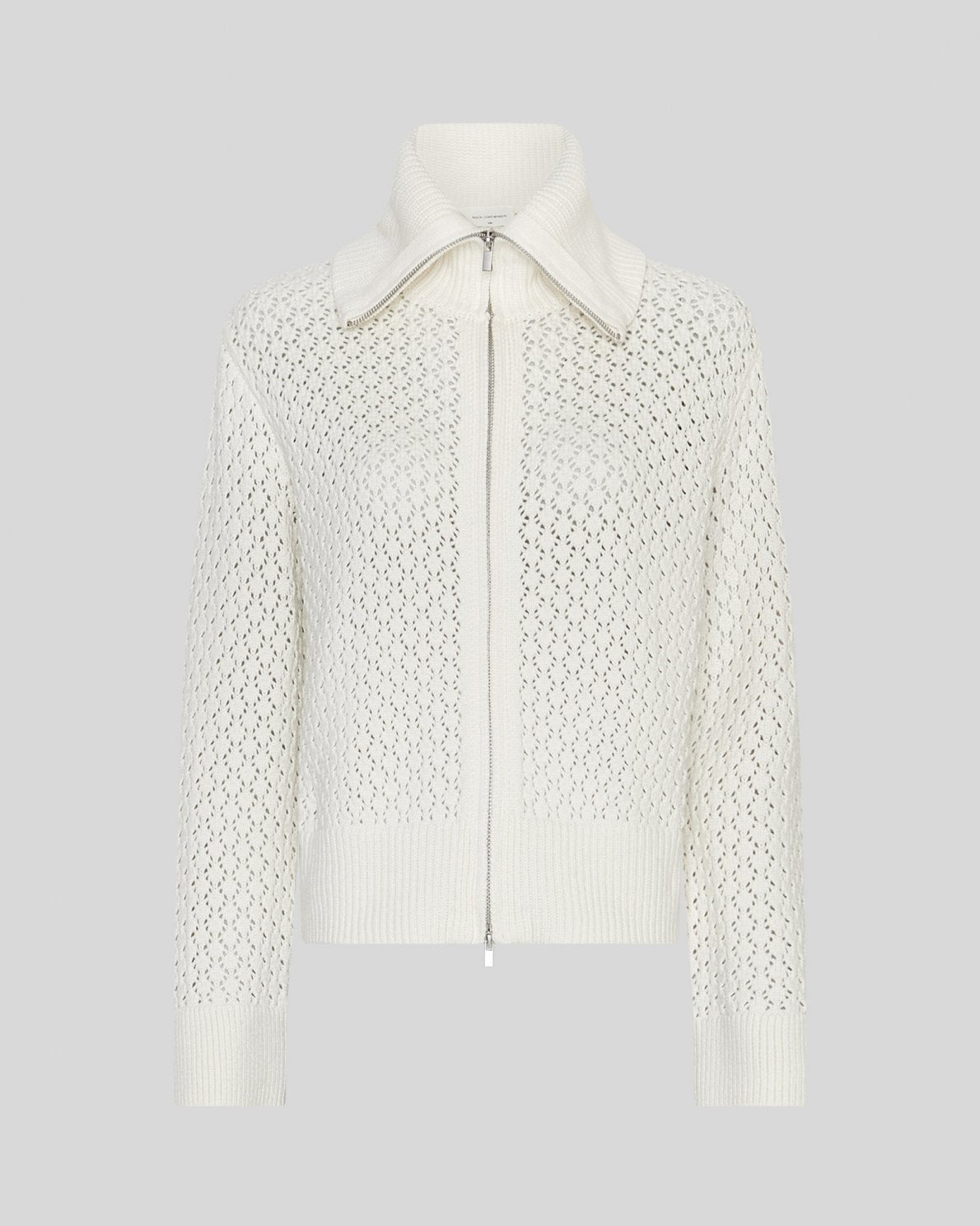 Daina Zip Cardigan - Egret