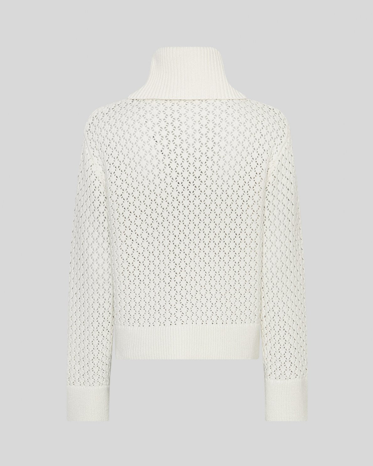 Daina Zip Cardigan - Egret