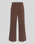 Macy Michelle Hw Wide Pants Regular - Hot Fudge