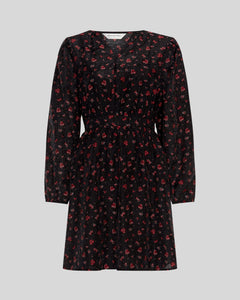 Nancy Dress Aop - Syrah Flower