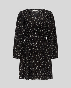 Nancy Dress Aop - Egret Flower