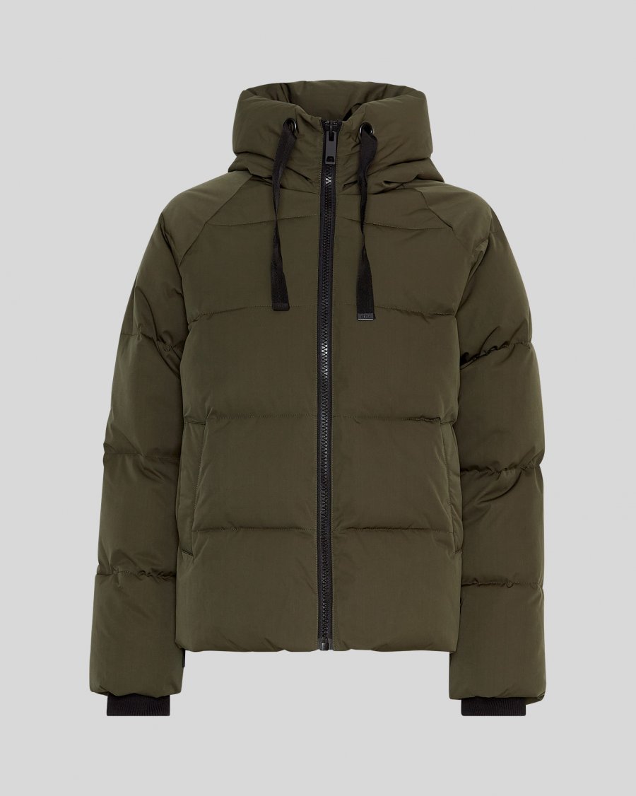 Pavine Down Short Jacket - Forest Night