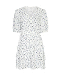 Amelina Vealine 2/4 Dress Aop - Aqua Haze Flwr