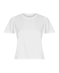 Beckie Organic Puff Tee - Bright White