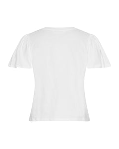 Beckie Organic Puff Tee - Bright White