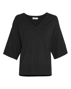 Eslina Rachelle 2/4 V Pullover - Black