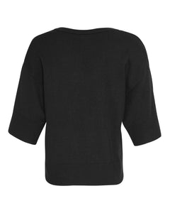 Eslina Rachelle 2/4 V Pullover - Black