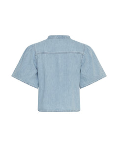 Ingrid Lis 2/4 Denim Shirt - Light Blue Wash
