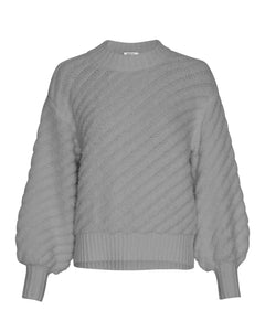 Jaycie Pullover - Medium Grey Melange