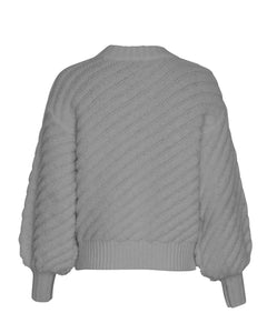 Jaycie Pullover - Medium Grey Melange